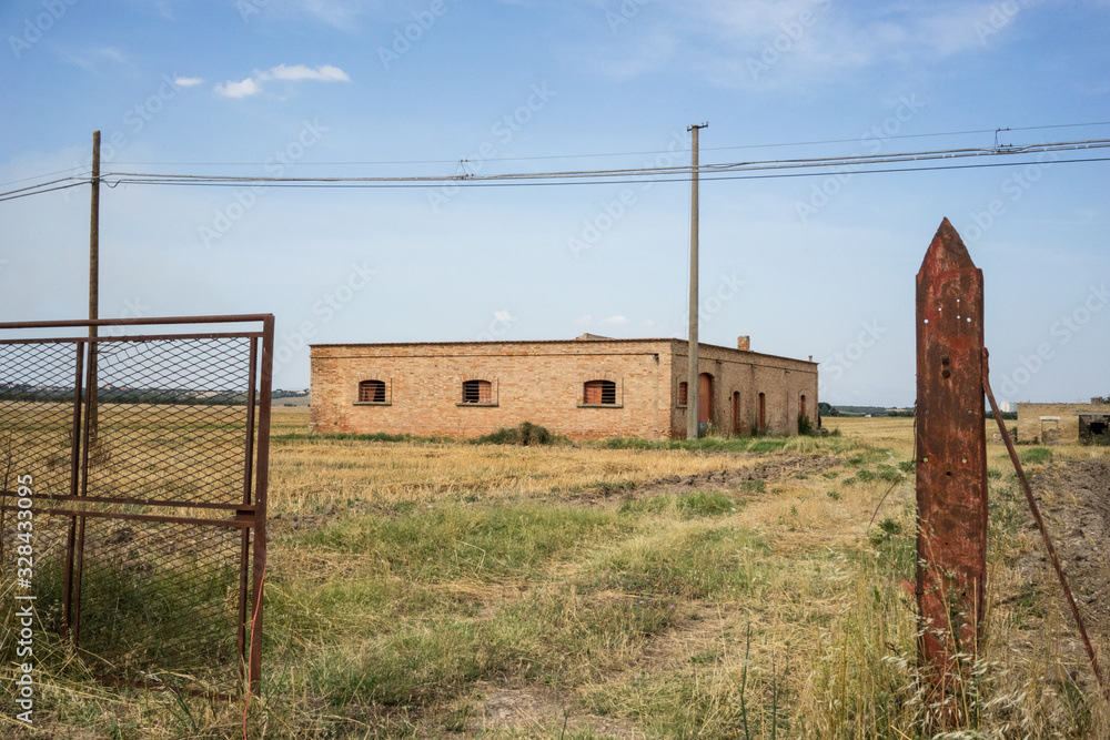 italian landscape in summer time
