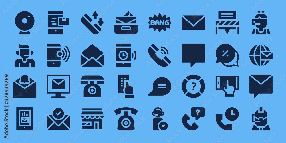 Fototapeta premium chat icon set