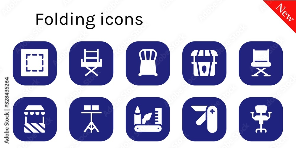 folding icon set folding icon set