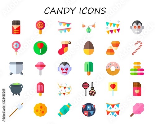 candy icon set