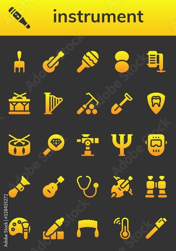 instrument icon set
