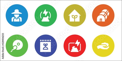 fertilizer icon set
