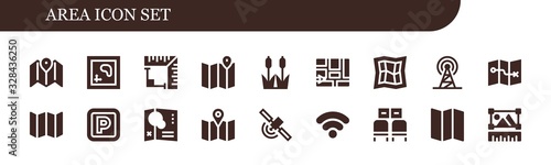area icon set