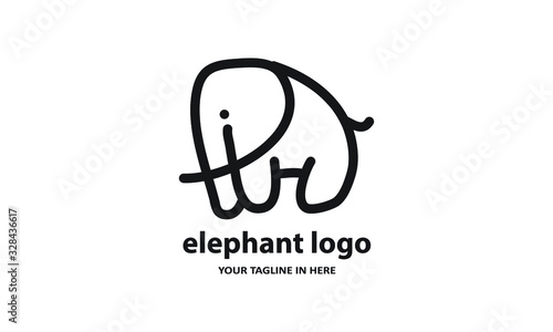 The concept of modern Sderhana elephant logo design is easy to remember