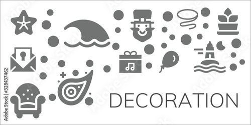 decoration icon set