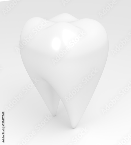 Clean human tooth.