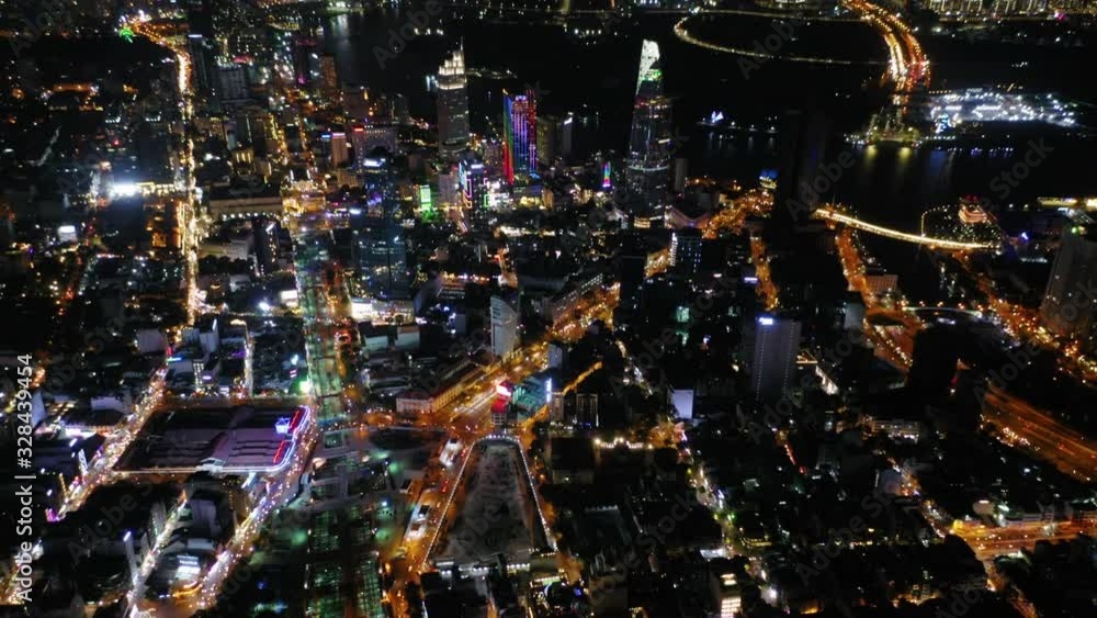Aerial shot of Ho Chi Minh city Aerial shot of Ho Chi Minh city
