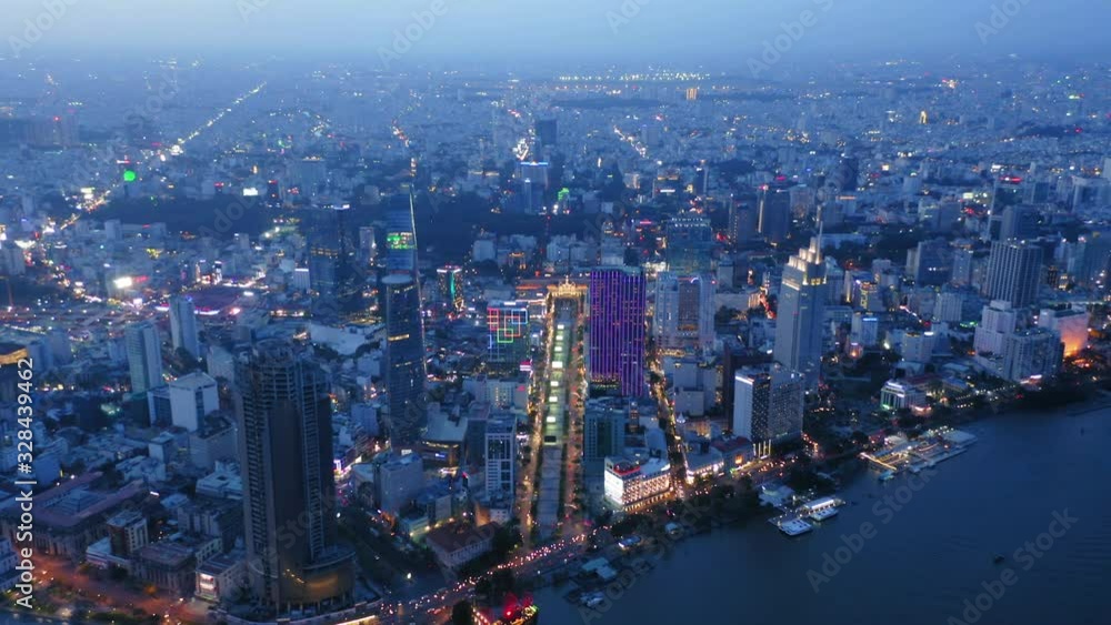 Aerial shot of Ho Chi Minh city Aerial shot of Ho Chi Minh city