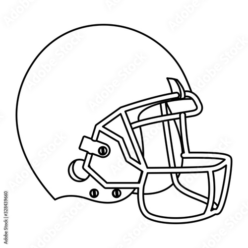american football sport helmet icon