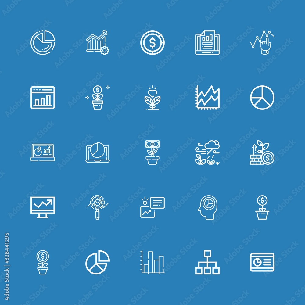 Editable 25 stats icons for web and mobile Editable 25 stats icons for web and mobile