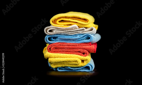 Shop Rags Stacked