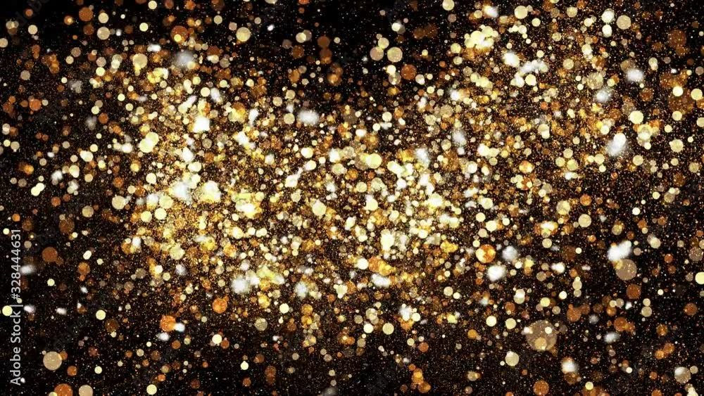 4k Abstract motion background shining gold particles stars sparks wave movement-Beautiful glittering bokeh at night. 4k Abstract motion background shining gold particles stars sparks wave movement-Beautiful glittering bokeh at night.