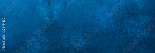 Panel kuchenny z motywem Dark slate background toned classic blue color. Long banner. Old textured background