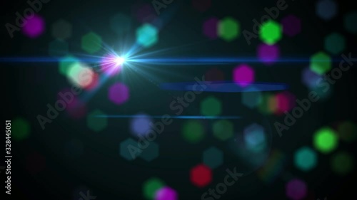 Wallpaper Mural Seamless Loop Sweet Green Abstract Background Lens Flare Shine With Colorful Blurry Hexagonal Bokeh Blinking Lights Motion Torontodigital.ca