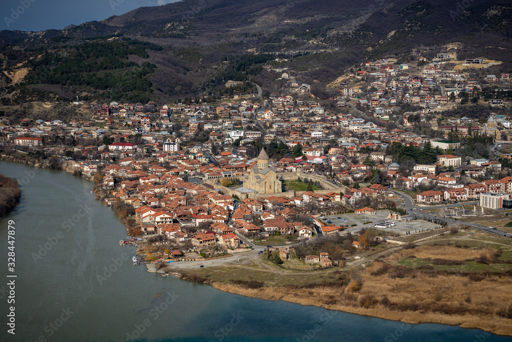 View of Mtskheta, the ancient capital city of Georgia