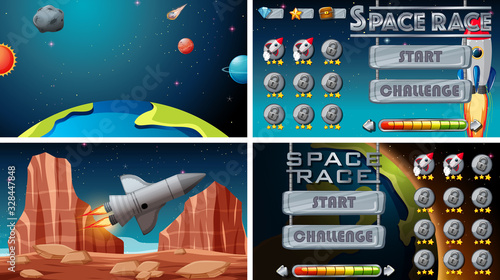 Set of space games
