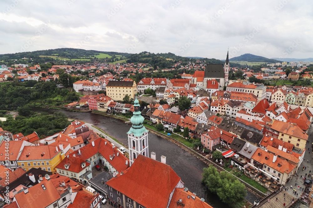 Obraz premium Czechia Cesky Krumlov beautiful view