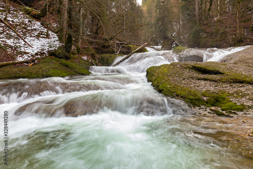 Wasserfall im Eistobel in Bayern 