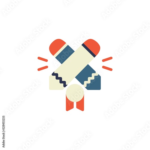 challenge icon. online learning icon. perfect for application, web, logo and presentation template. icon design flat style