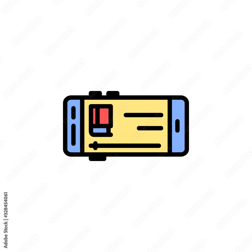 video tutorial icon. online learning icon. perfect for application, web, logo and presentation template. icon design filled line style video tutorial icon. online learning icon. perfect for application, web, logo and presentation template. icon design filled line style