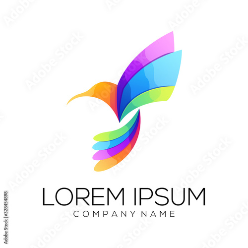 bird logo design vector abstract