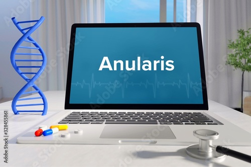 Anularis – Medizin, Gesundheit. Computer im Büro mit Begriff auf dem Bildschirm. Arzt, Krankheit, Gesundheitswesen photo