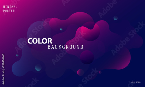 Colorful geometric background. Fluid shapes composition. Dynamic shapes composition. Eps10 vector