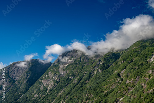 Beautiful nature with mountains in Norway