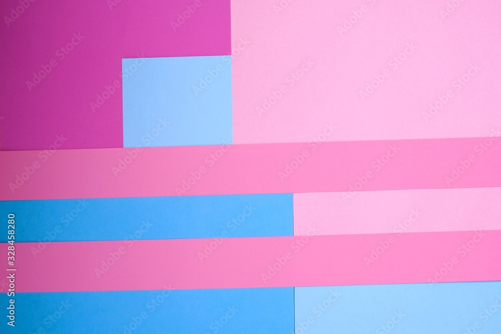geometric pattern. Color blocking background.Abstract striped background in pastel pink and blue colors. geometric pattern. Color blocking background.Abstract striped background in pastel pink and blue colors.