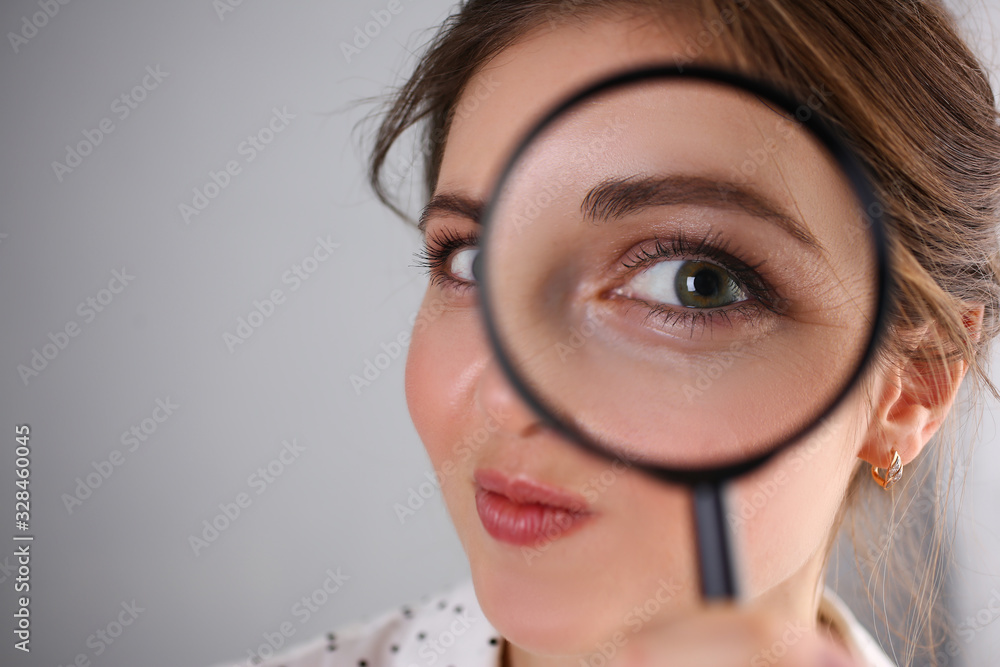 Young beautiful woman portrait looks painful eye lens search on Internet information employer does not find pop-up error 404 in browser issuing popular system queries unique selection optimization. Young beautiful woman portrait looks painful eye lens search on Internet information employer does not find pop-up error 404 in browser issuing popular system queries unique selection optimization.