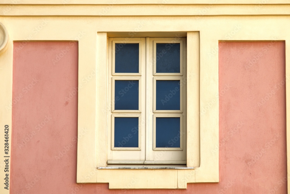 Window on the facade of a house