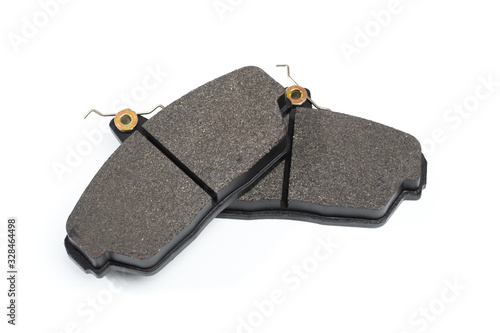 brake pads isolated on white baclkground.