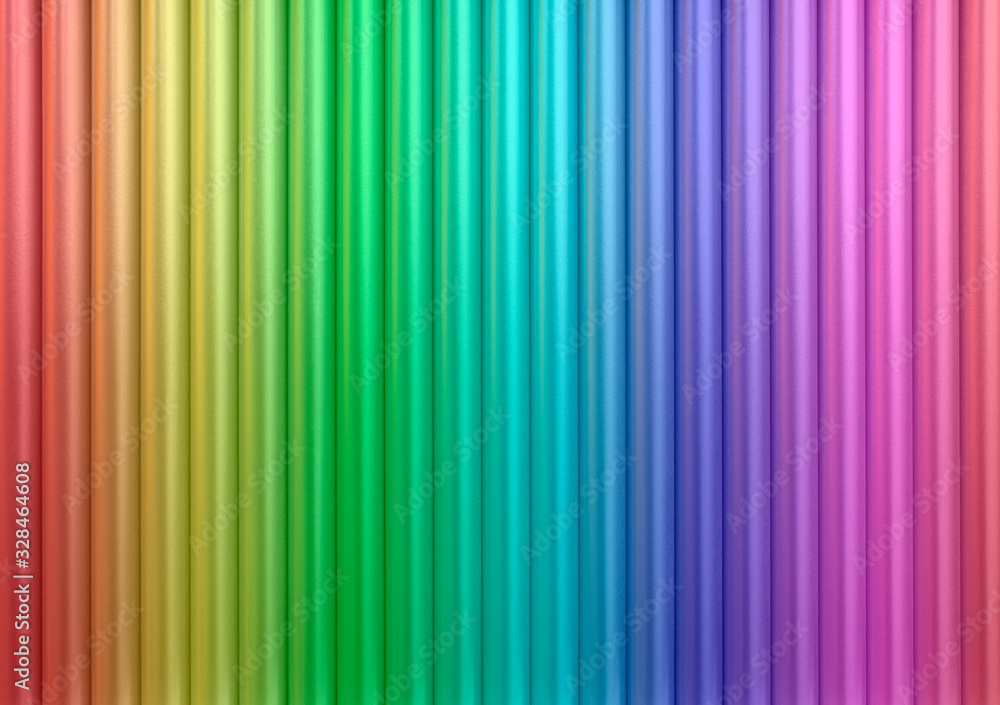 Rainbow colored metall pipes. Rainbow colored metall pipes.