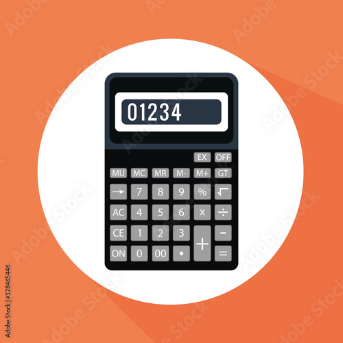 calculator icon flat design