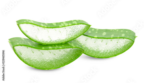 Wallpaper Mural Aloe vera slice on white background. Torontodigital.ca