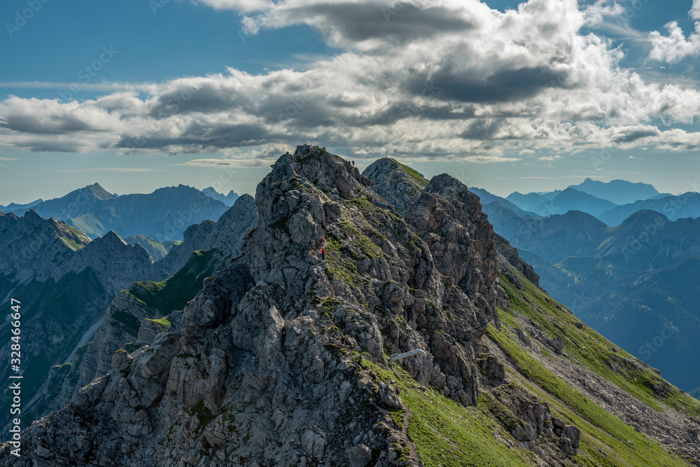 Der Hindelanger Klettersteig am Nebelhorn - Allgäuer Alpen bei Oberstdorf Der Hindelanger Klettersteig am Nebelhorn - Allgäuer Alpen bei Oberstdorf