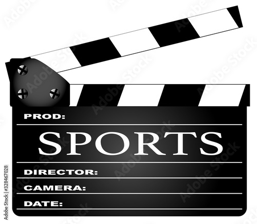 Sports Movie Clapperboard