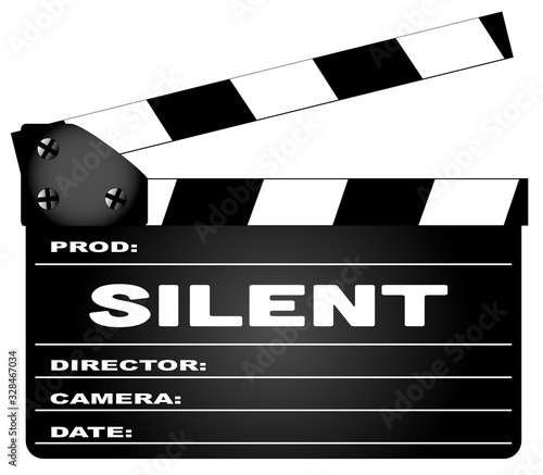 Silent Movie Clapperboard