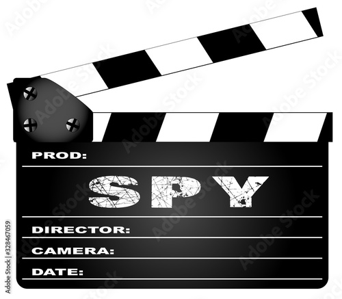 Spy Movie Clapperboard