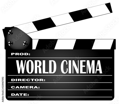 World Cinema Movie Clapperboard