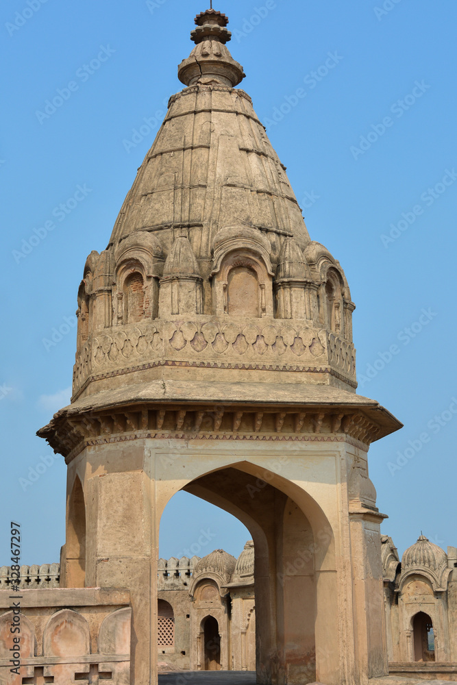 Lakshminarayan Temple in Orchha, Madhya Pradesh, India.