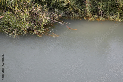 Rio mijares in its passage through Villarreal, Castellon, Spain photo