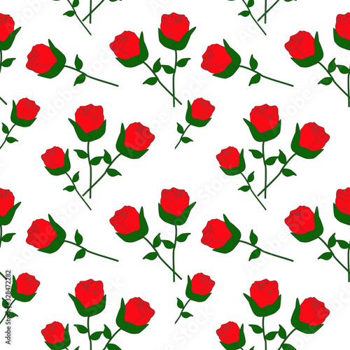 seamless pattern with roses