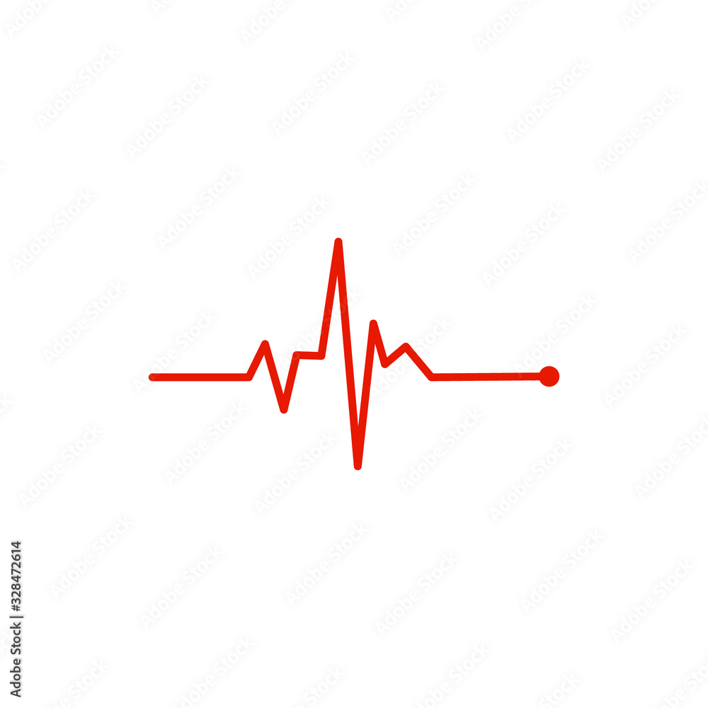 Heart Beat pulse icon. Vector Heart Beat pulse icon. Vector