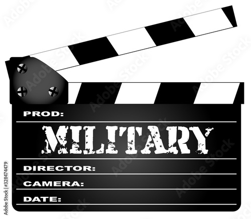 Military Movie Clapperboard