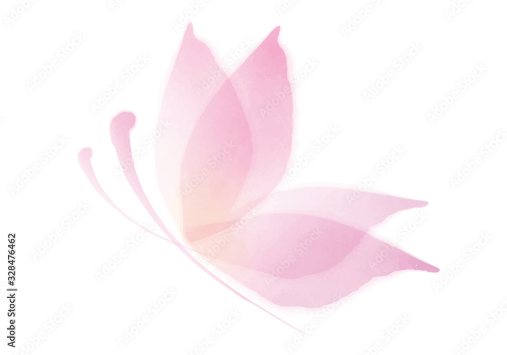 蝶 花びら 水彩 蝶 花びら 水彩