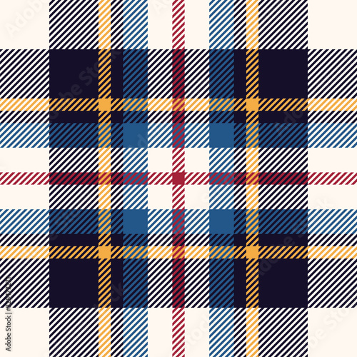 Check plaid pattern vector. Tartan seamless plaid for flannel shirt, skirt, jacket, coat, blanket, throw, duvet cover, or other summer, autumn, or winter textile design.