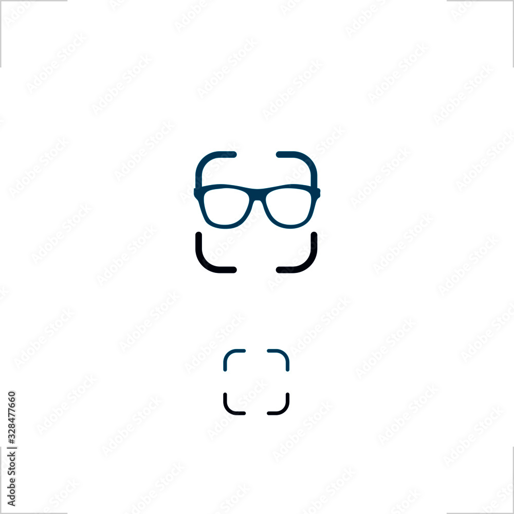 glasses logo capture square design glasses logo capture square design
