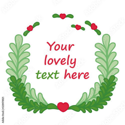 Frame for a text. Vector illustration