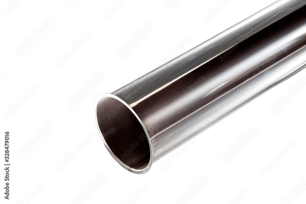 Stainless Steel Tube Pipe isolated background Stainless Steel Tube Pipe isolated background
